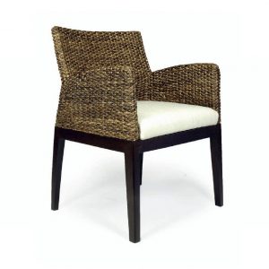 wicker arm chair