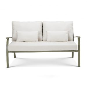 white 2 seater sofa set for patio