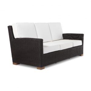 outdoor wicker loveseat