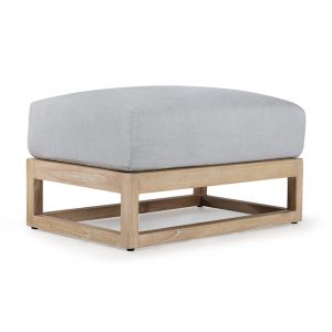 playa wood cushion ottoman wicker