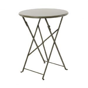 grey round table folding 60dia