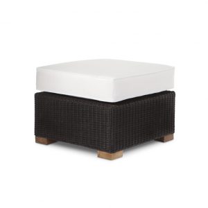 outdoor wicker ottoman