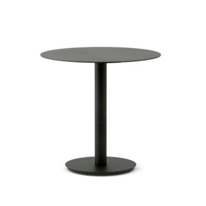 Round Dining Table (Ø 30in) - Solid Metal Top