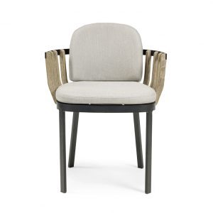 walters wicker dining armchair