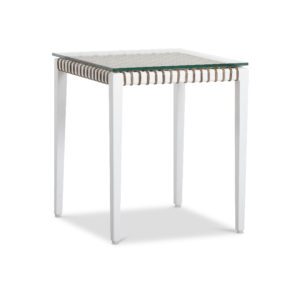 outdoor wooden end table