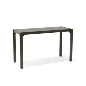 Rectangular Bar Table- Slatted Metal Top (80in)