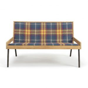 outdoor tartan 2 seater sofa