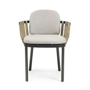 walters wicker dining armchair