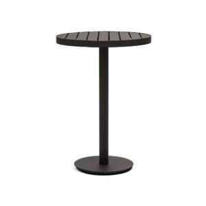 Round Bar Table (Ø 30in) - Slatted Metal Top