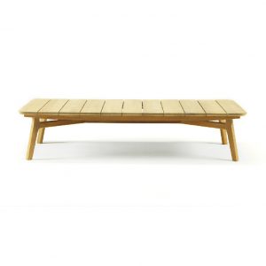 rectangular wood coffee table
