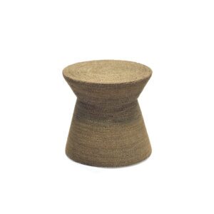 Short Hourglass Drum Table - Seagrass