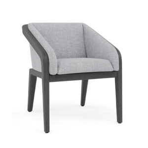 Dining Arm Chair - Scuro Teak & Black Upholstery