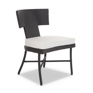outdoor wicker side chair