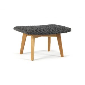 grey knit footstool