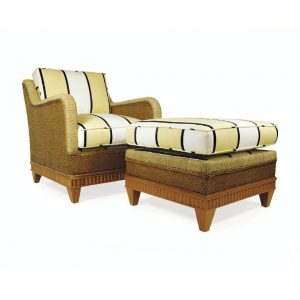 walters interior wicker club chair