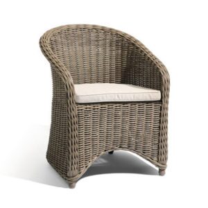 wicker dining chair