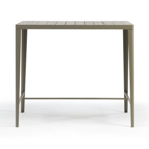 high rectangular wood table 120x60cm