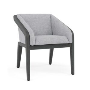 Dining Arm Chair - Scuro Teak & Black Upholstery