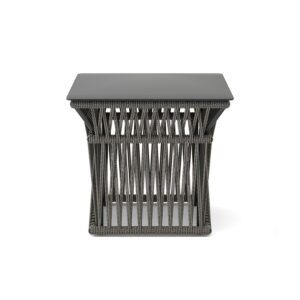 Square End Table (20in) - Metal Top