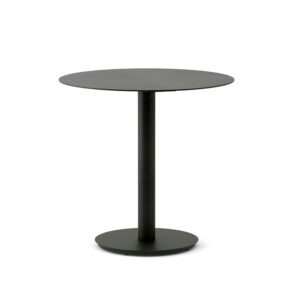 Round Dining Table (Ø 30in) - Solid Metal Top