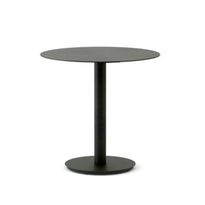Round Dining Table (Ø 30in) - Solid Metal Top