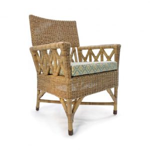 wicker arm chair