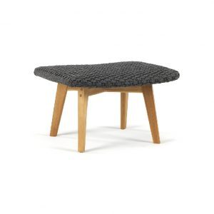 grey knit footstool