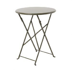 grey round table folding 60dia