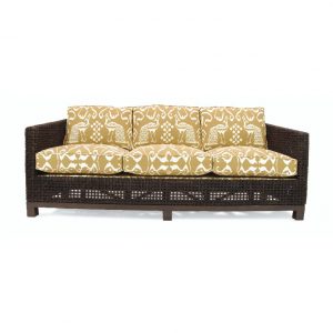 walters interior wicker sofa