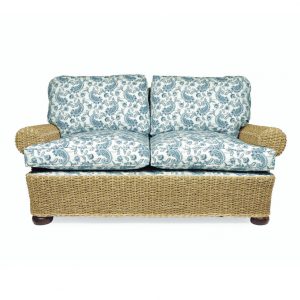 walters interior wicker bunfoot loveseat