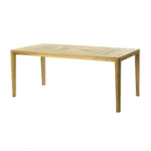 rectangular wood dining table and chair set