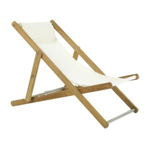 white deck chair