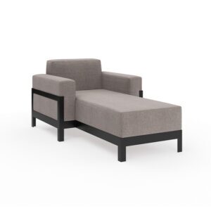 Single Lounger with Arms