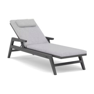Chaise Lounge (with Arms) - Scuro Teak