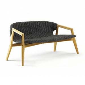 two seater knit sofa