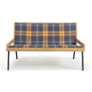 outdoor tartan 2 seater sofa
