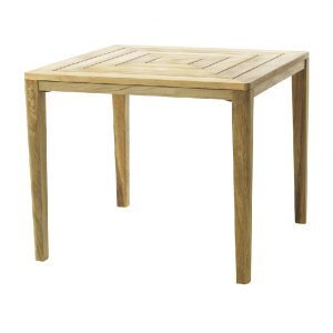 square wood dining table and chair set
