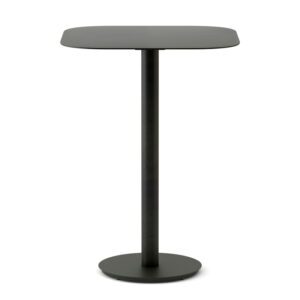 Square Bar Table (30in) - Solid Metal Top