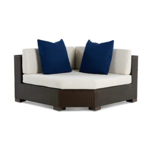 outdoor wicker corner sectional