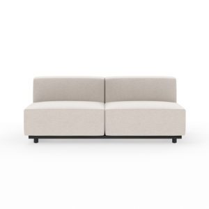 Armless 2 Seater