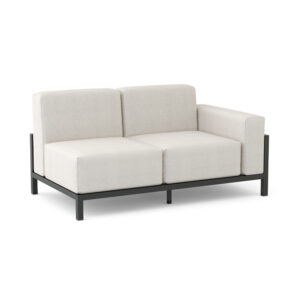 RF 2-Seat Sofa with Arm (Aluminum)