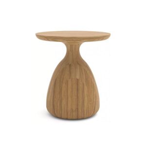 Side Table (Ø 16in) - Brushed Teak