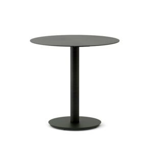 Round Dining Table (Ø 30in) - Solid Metal Top