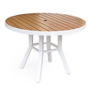 Round Dining Table with Umbrella hole (42in)
