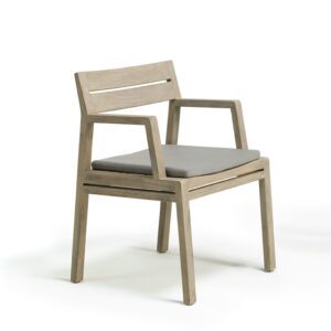 Dining Armchair - Pickled Teak