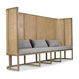 Morgan tall back dining banquet wicker