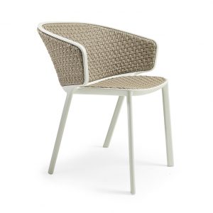 walters wicker dining armchair