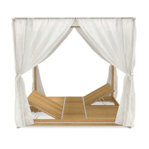 Double Canopy Sun Lounger