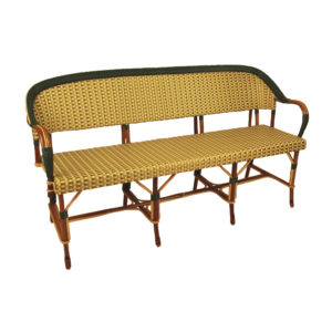 Bastille L banquette yellow outdoor furniture