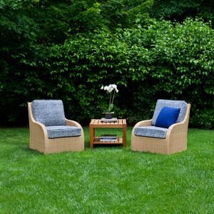 wicker lounge chair outdoor